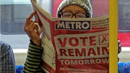 Campaigning for referendum in newspapers