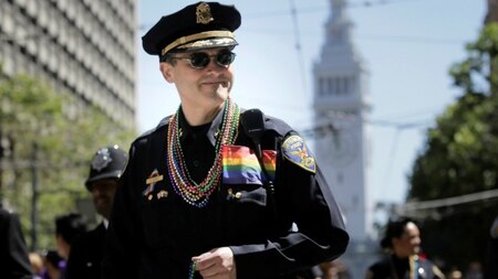 San Francisco Police on the Pride March