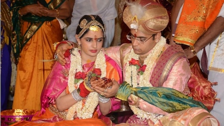 Newly weds Yaduveer Wodeyar and Trishika Kumari