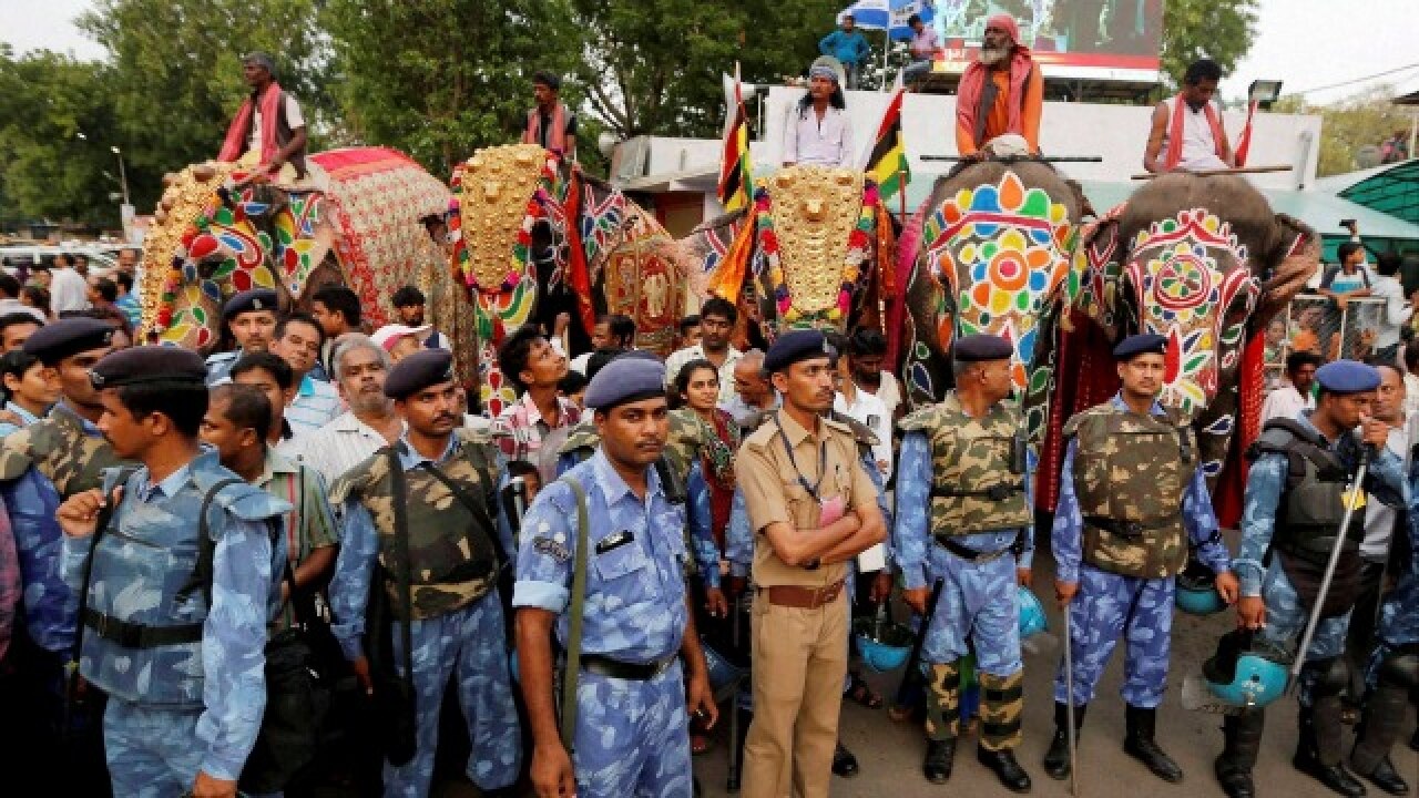 Lord Jagannath's rath yatra commences in Ahmedabad