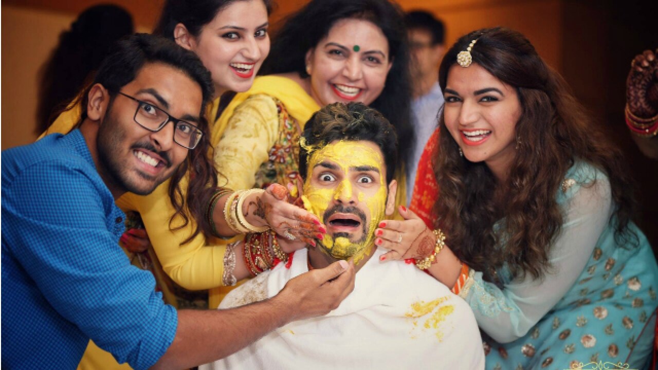 Check out pics: Vivek Dahiya's haldi ceremony images are cute and adorable!