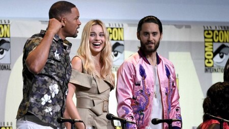 (From Left) Will Smith, Margot Robbie and Jared Leto
