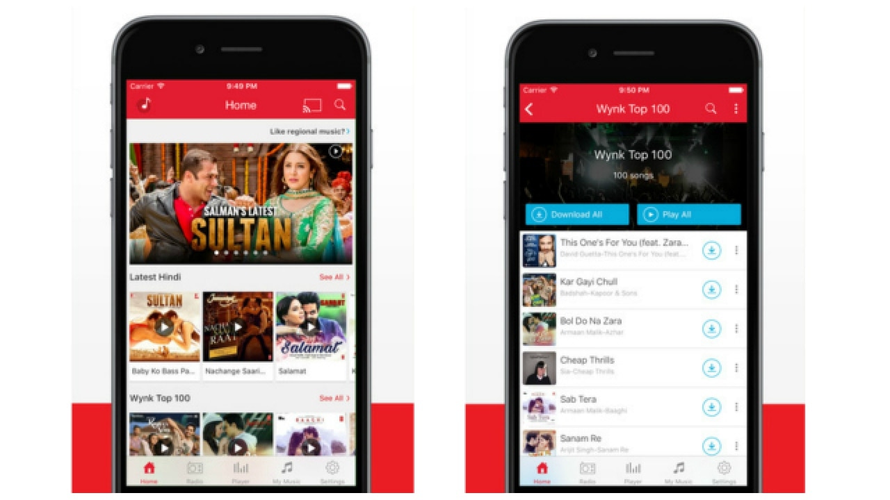 Wynk Music is the most downloaded Android music app in India