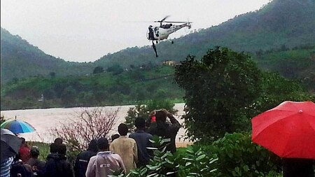 Choppers deployed for rescue