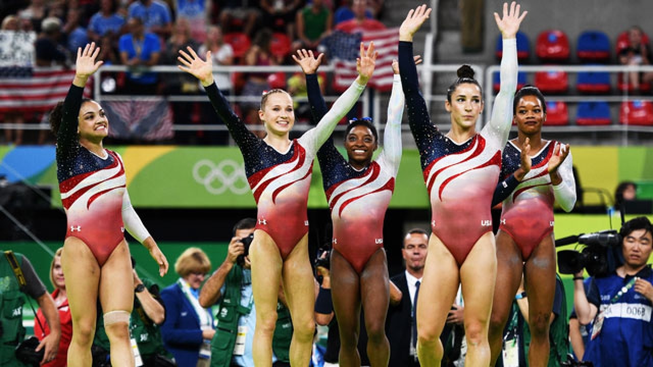Rio 16 Gymnastics Results Simone Biles Leads Americans To Gold Medal Win
