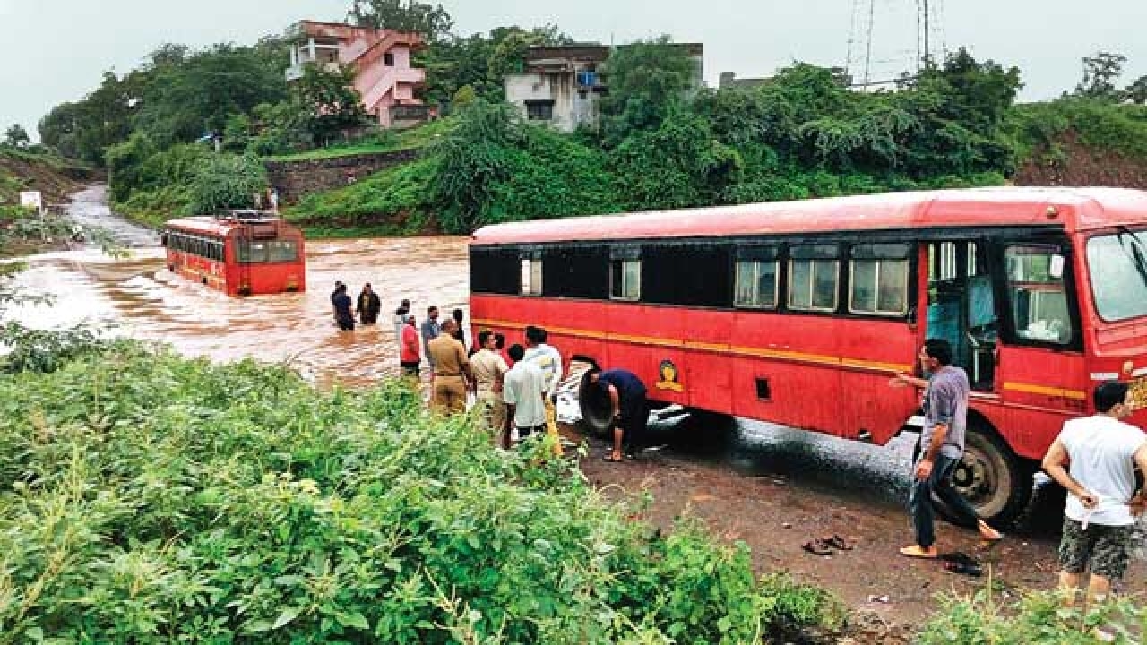 ST bus gets stuck in flood waters, passengers rescued
