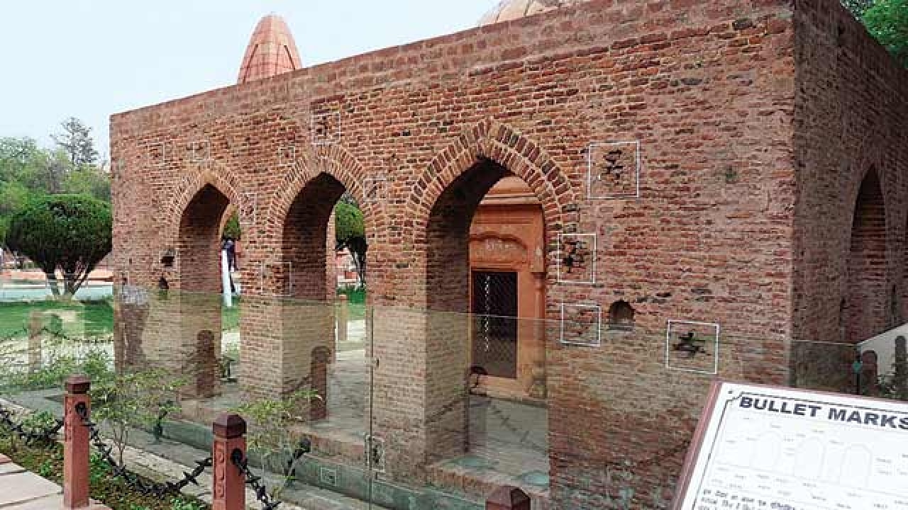 Bullet Marks on the Walls of Jallianwala Bagh in Amritsar