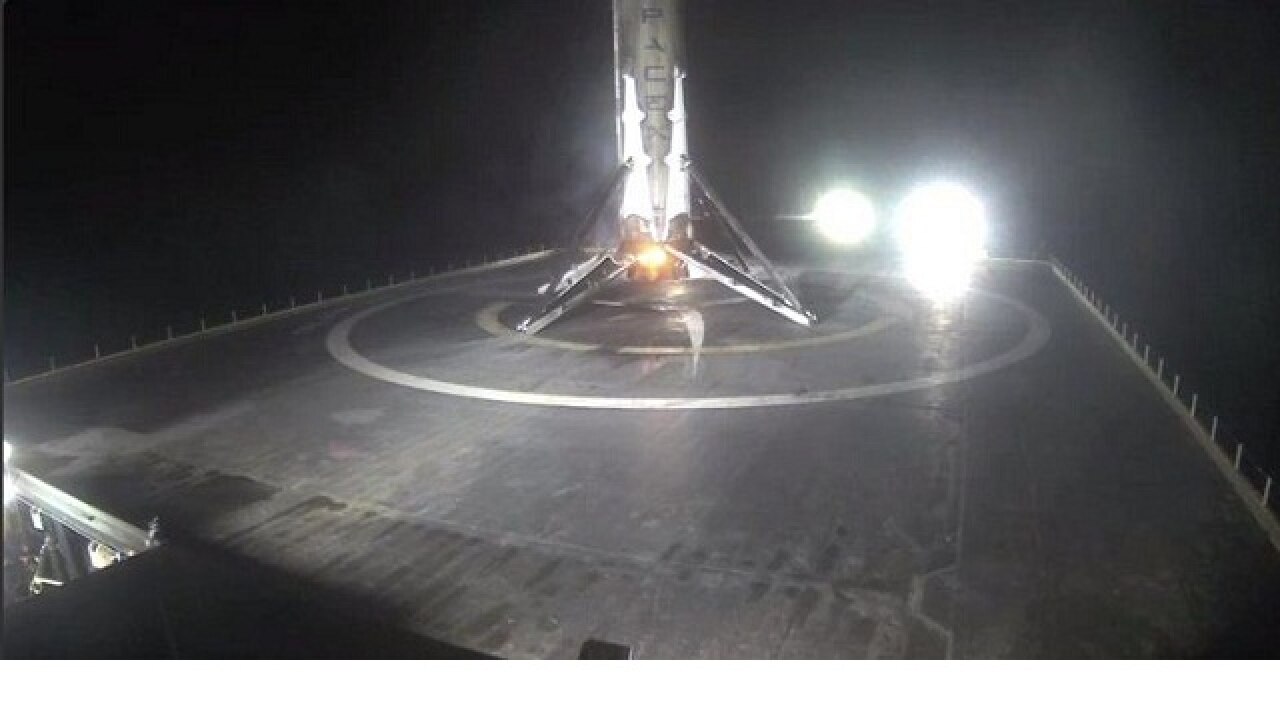 SpaceX lands Falcon 9 rocket after launch