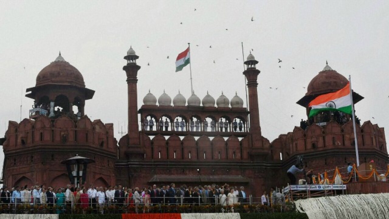 Flag raising ceremony