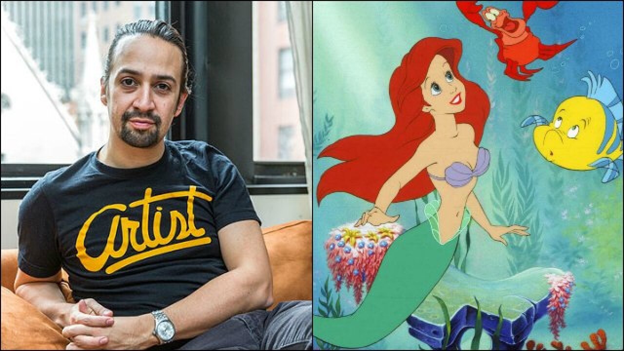 LinManuel Miranda to coproduce, write songs for Disney's 'Little Mermaid'
