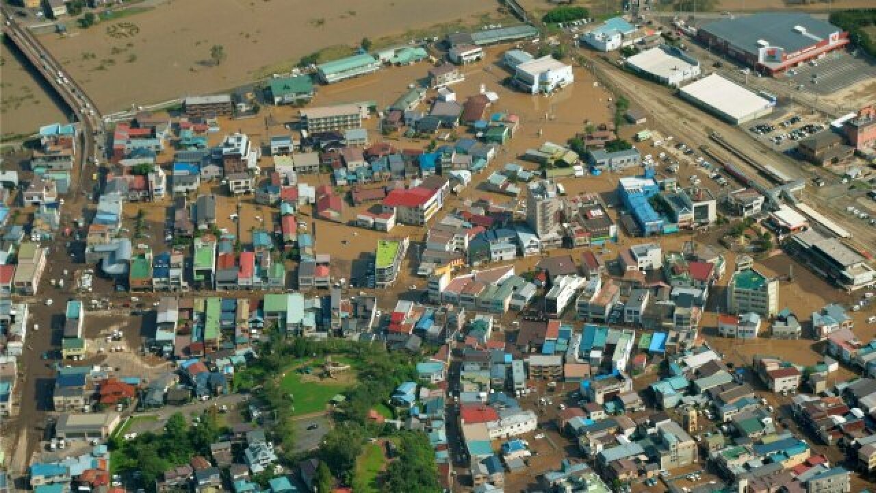 At Least 11 Dead As Typhoon Lionrock Floods Northern Japan