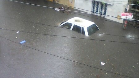 Flooded Hyderabad