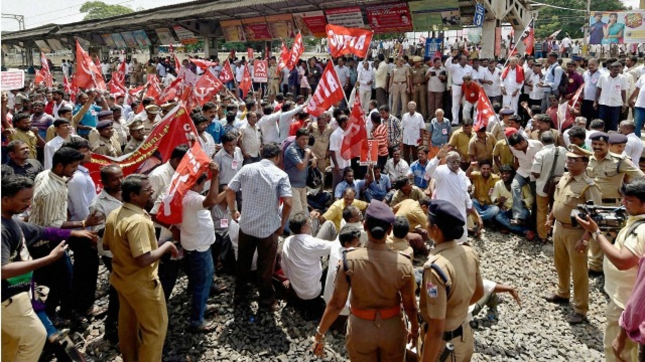 Railway blocked