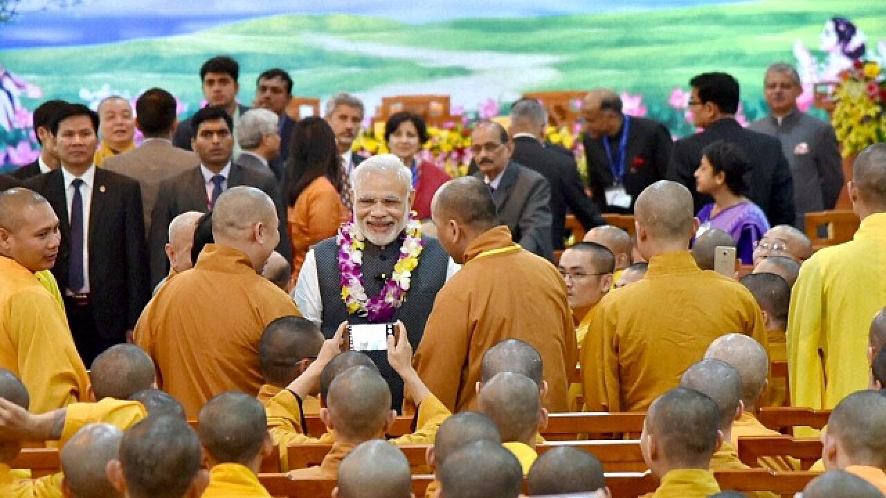 Meeting the monks