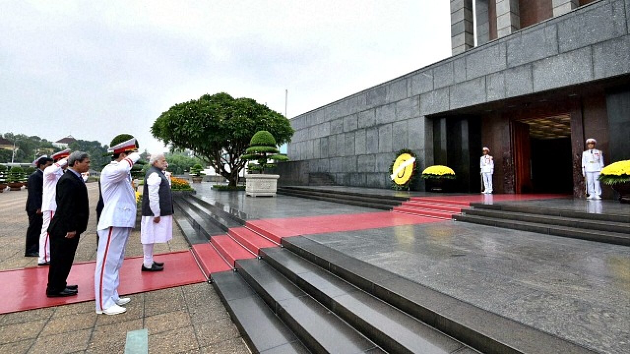 At Ho Chi Minh Mausoleum