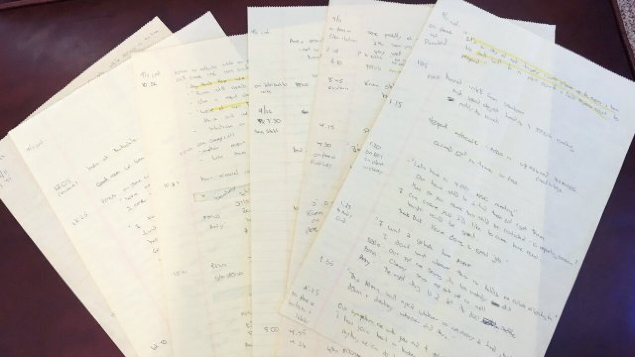 9/11 drama on air force one unfolds in george bush aide's handwritten notes