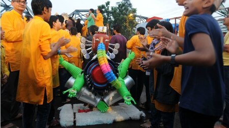 Plastic Ganesh idol