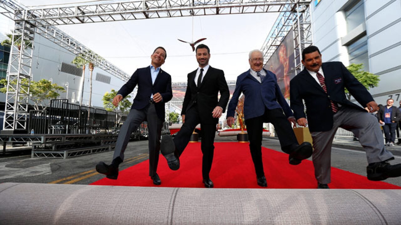 Jimmy Kimmel promises longest Emmys show as he rolls out longest red