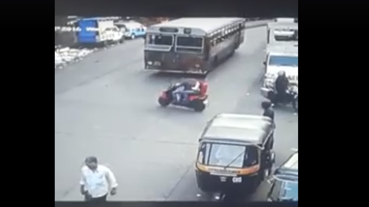 Watch: Scooter driver crushed to death by BEST bus, driver booked