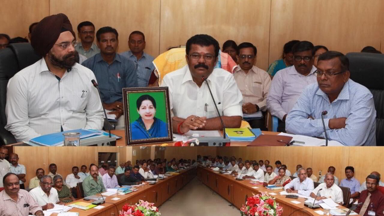 Panneerselvam Holds First Cabinet Meeting As Jaya S Picture Looms