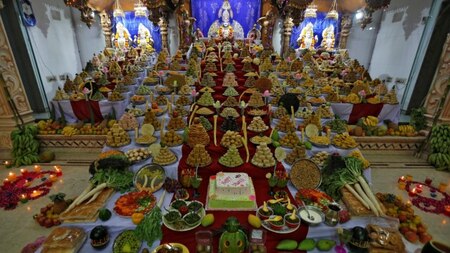 Food offerings for Lord Swaminarayan