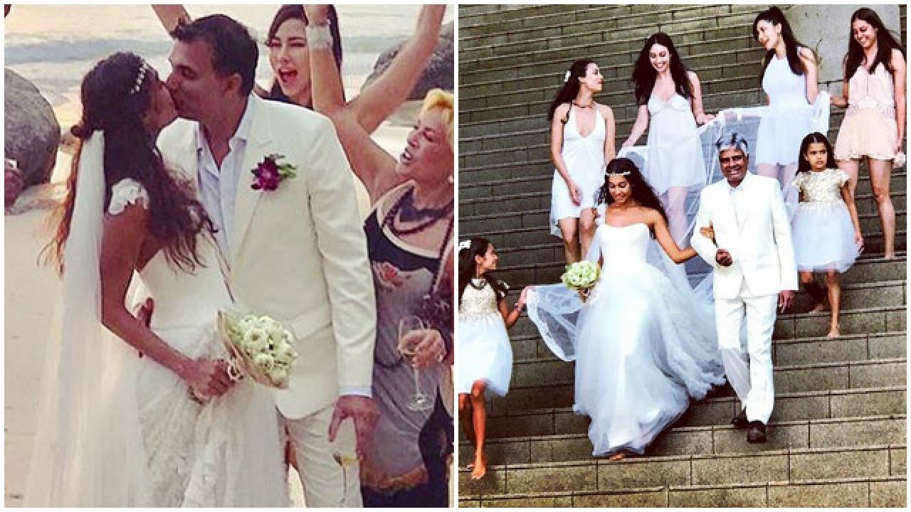 Watch: Lisa Haydon walking down the aisle for her wedding