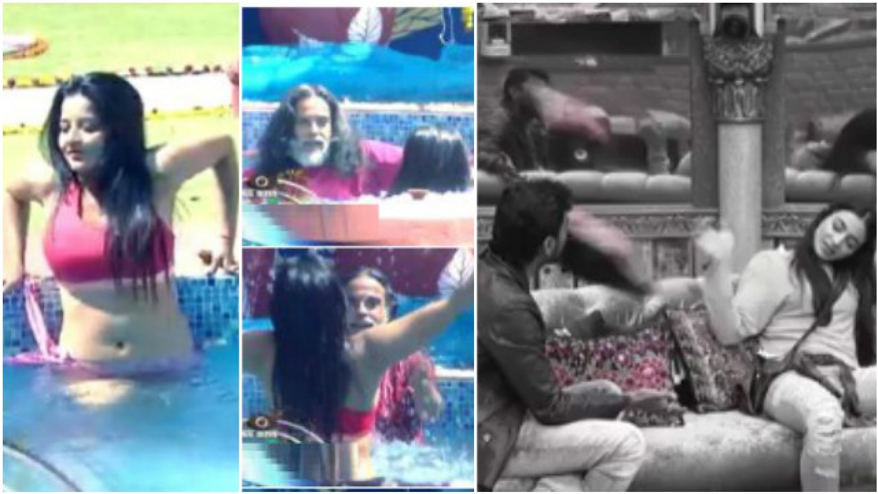 Bigg Boss 10 Om Swami Follows A Bikini Clad Monalisa In The Pool All You Need To Know About 4934