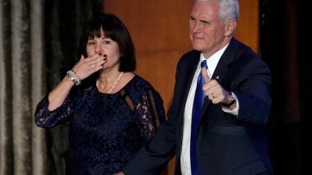 Vice President-elect Mike Pence and wife Karen