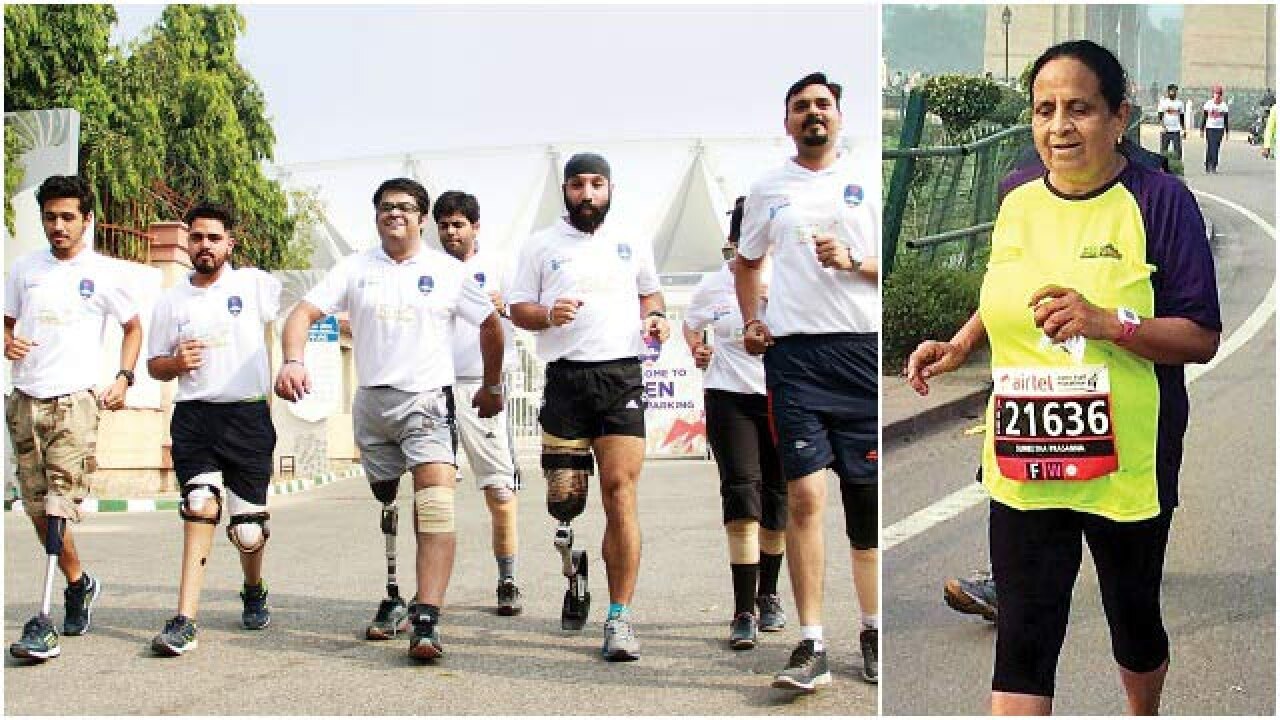 Warrior runners at Delhi half marathon prove that spirit wins over
