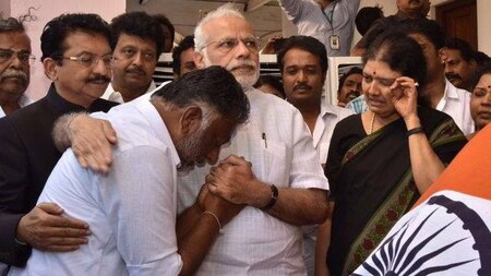 Tamil Nadu CM O Panneerselvam breaks down