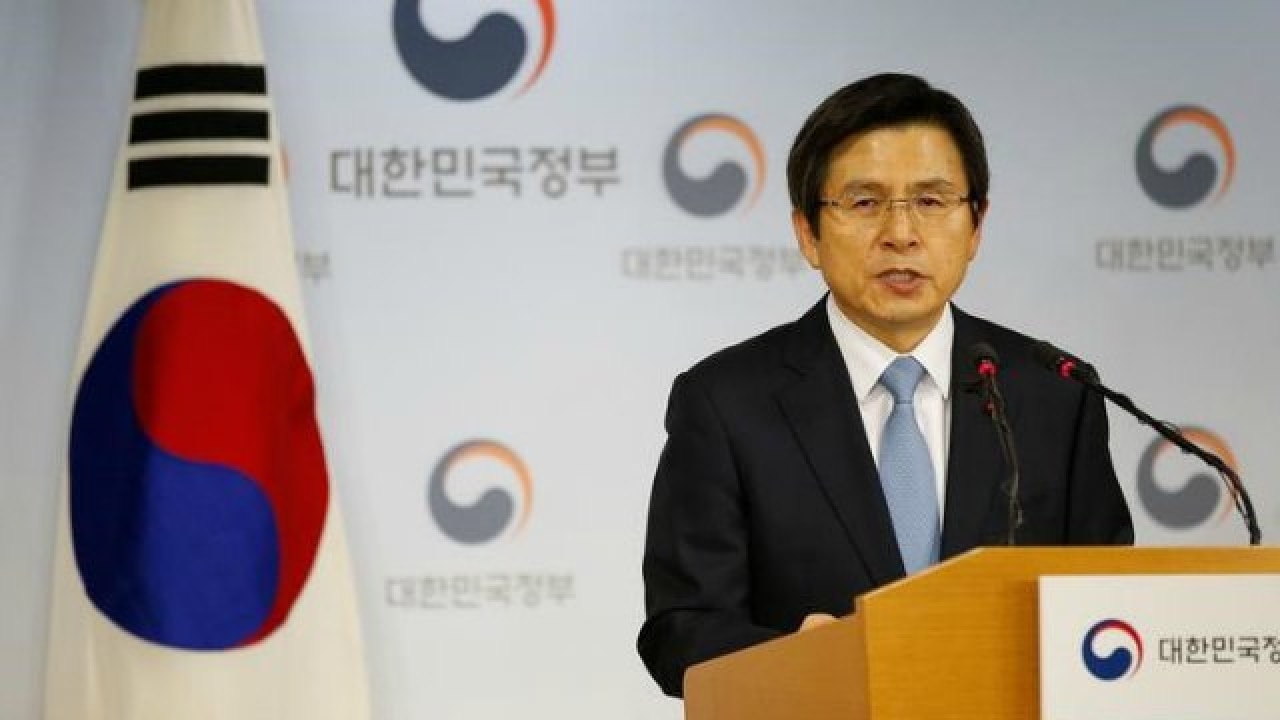 After impeachment, South Korea's PM Hwang Kyo-ahnc urges calm, vigilance