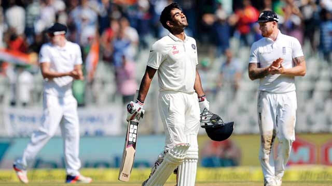 India V S England Jayant Yadav Aimed For 50 Got A Century In Bargain Jayant yadav bagged his first test century against england from 196 balls on the fourth day of the test against england. dna india