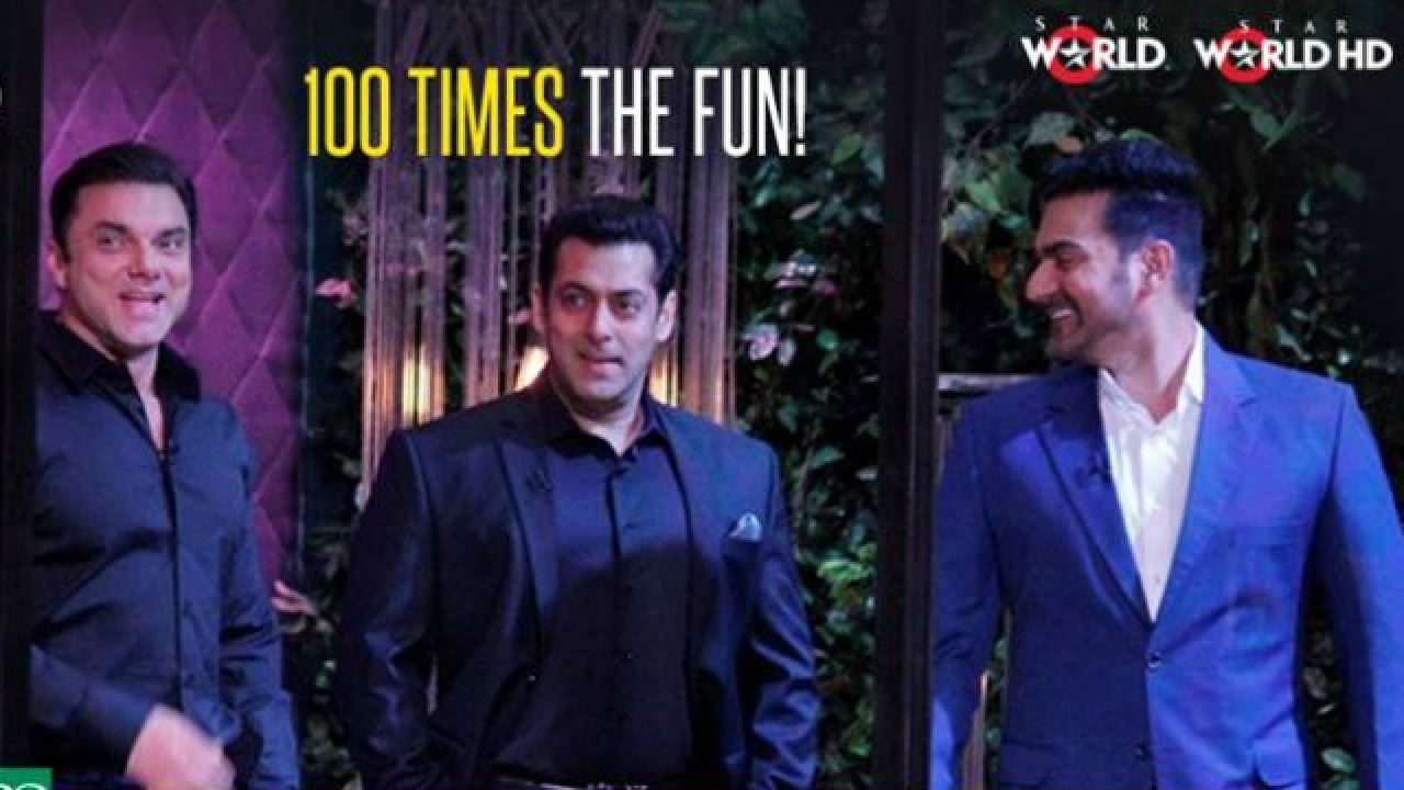 Sex Sex Sex Salman Video - Koffee With Karan ep 100 Review: Arbaaz Khaan admits that Salman Khan can't  live without sex for even a month