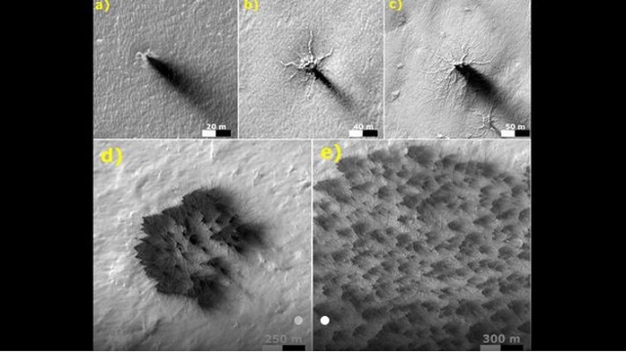 Nasa Probe Spots Troughs On Mars Growing Into Spiders