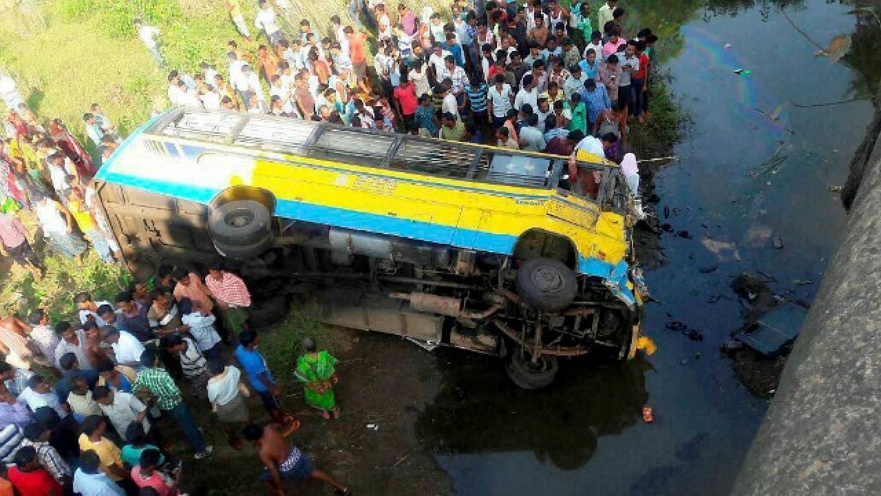 Kerala 38 students injured after bus overturns in Kozhikode