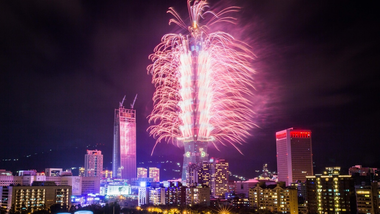 Taipei: Taiwan errupts in cheers as Taipei lights up with fireworks