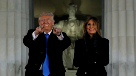 Trump, Melania and Lincoln