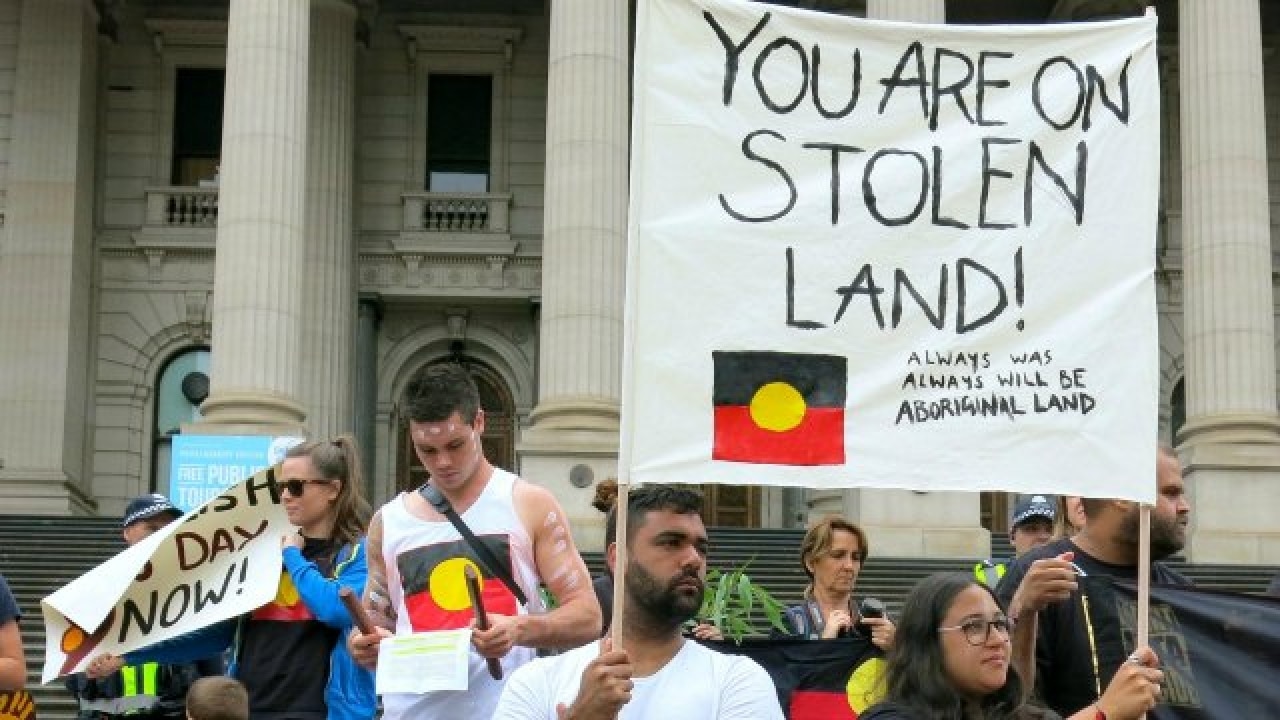 Thousands march demanding change to Australia Day, citing aboriginal