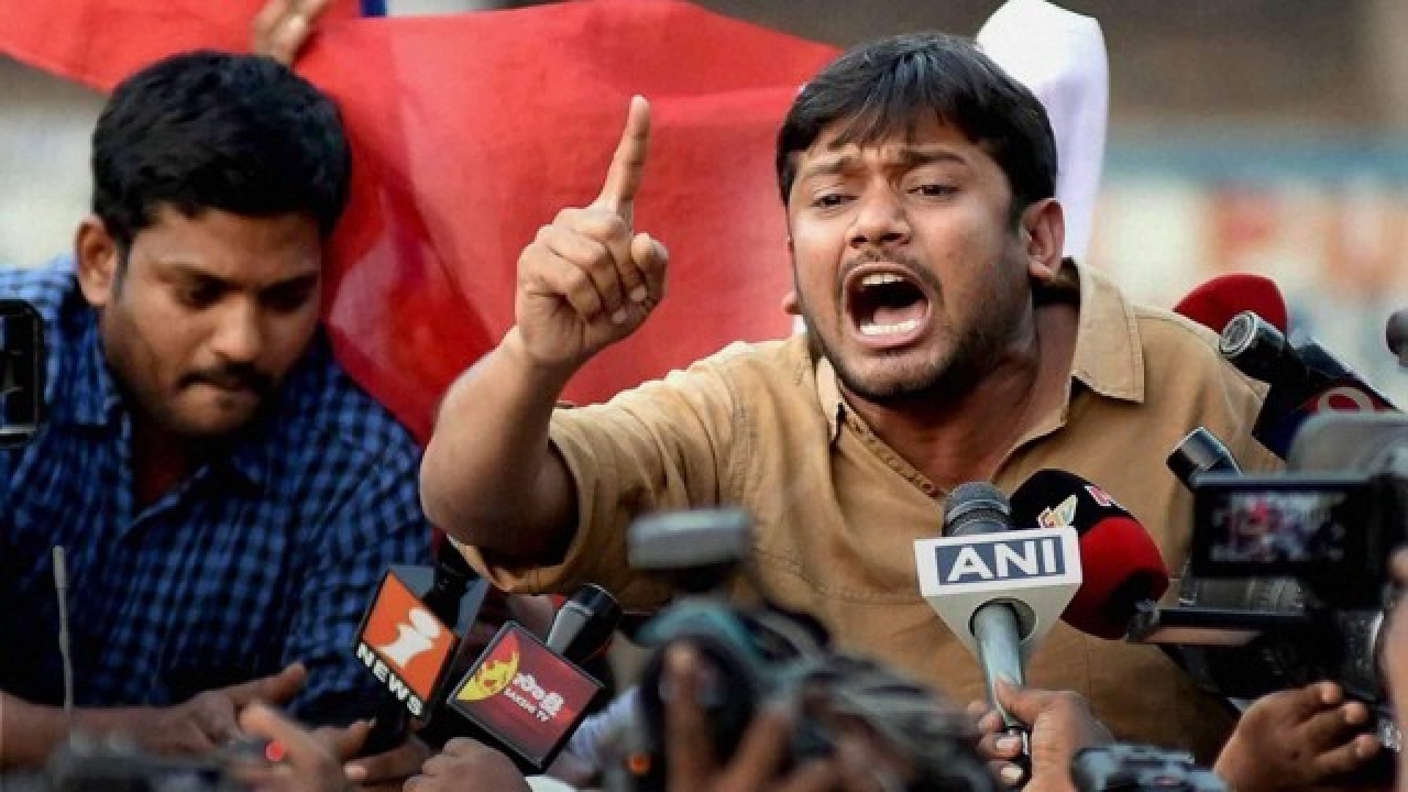 Watch: Students raise ‘Azad Kashmir’ slogans at Kanhaiya Kumar’s lit ...