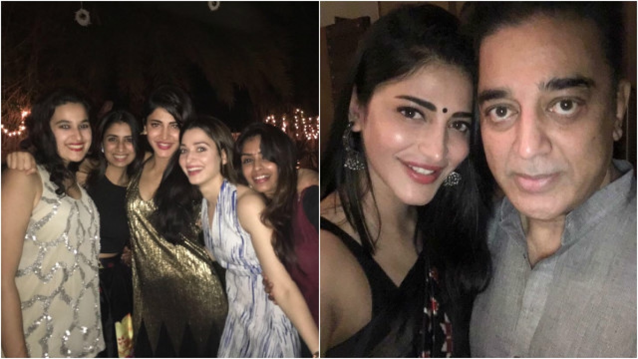 See Pictures: Shruti Haasan rings in her birthday with dad Kamal Haasan ...