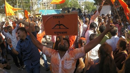 More Celebration outside Sena Bhavan!