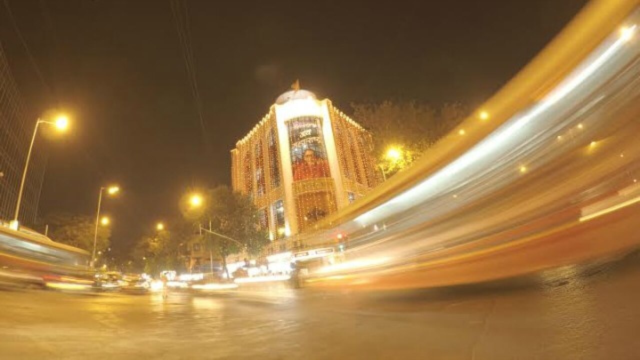 Lit Up Sena Bhavan