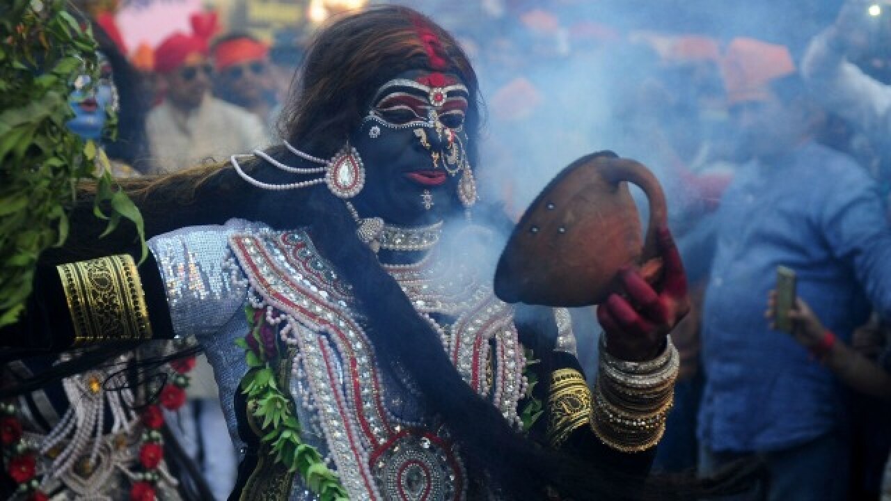 Artist Dressed as Kali