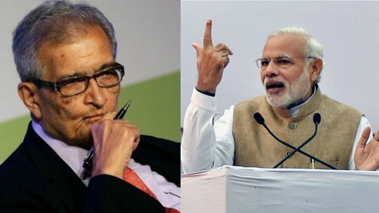 Hard work more powerful than Harvard: PM Modi mocks Amartya Sen over ...