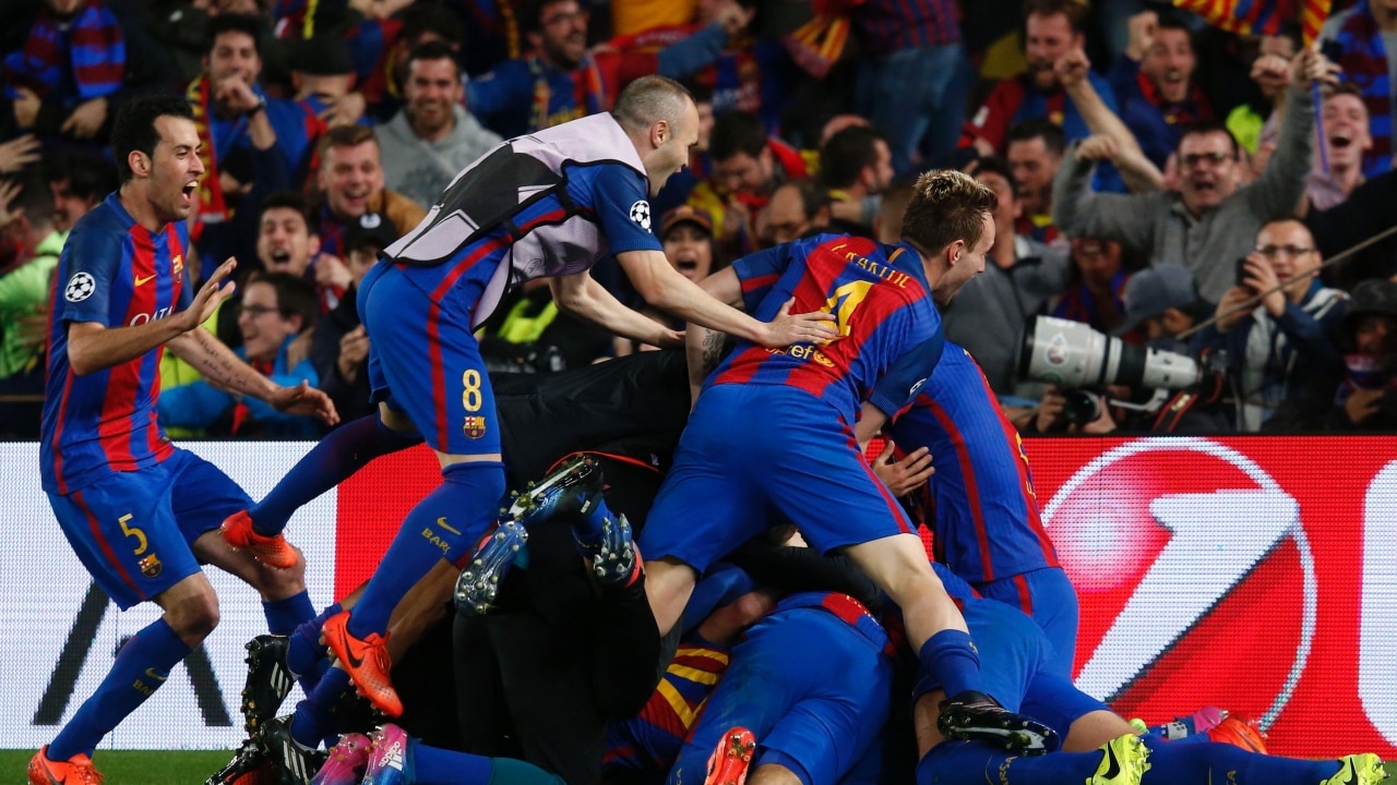 WATCH  Champions League Barcelona pull off the mother of all
