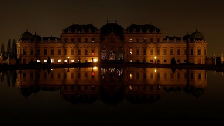 Lights off: Austria's Belvedere palace in darkness for Earth Hour