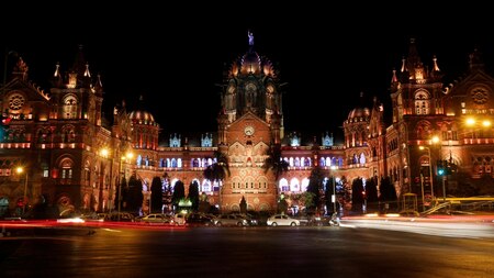 Before: Mumbai's CST is lit up