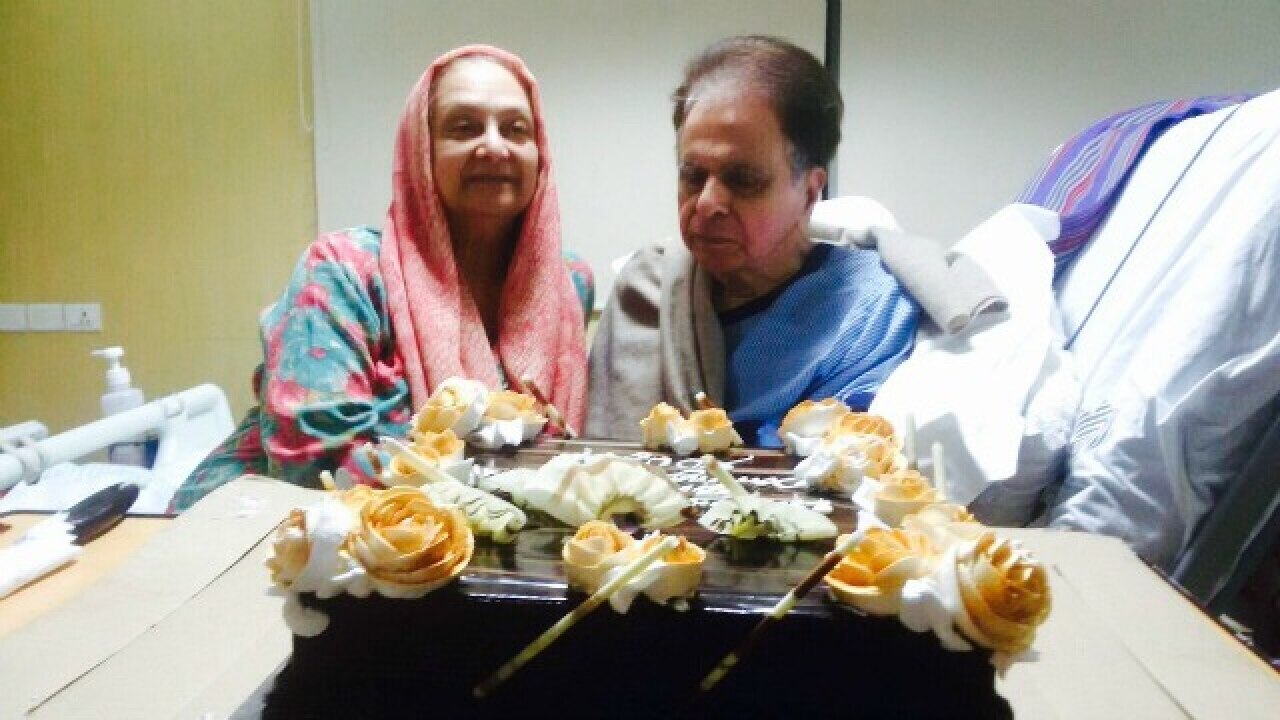Saira Banu informs that Dilip Kumar is now doing well!