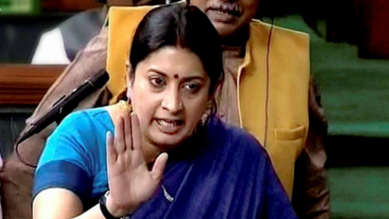Amethi: smriti irani slams rahul gandhi