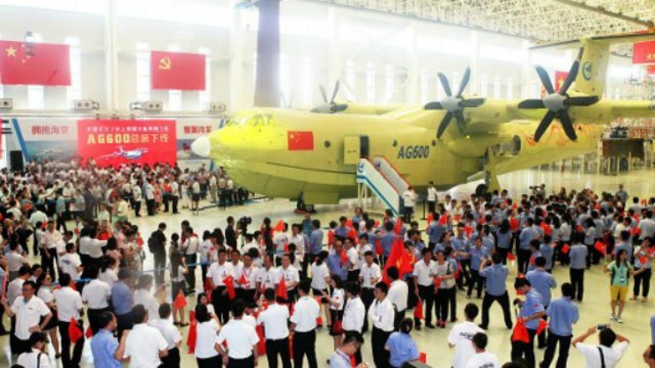 Chinese amphibious aircraft AG600 in Zhuhai Chinese amphibious aircraft AG600 in Zhuhai